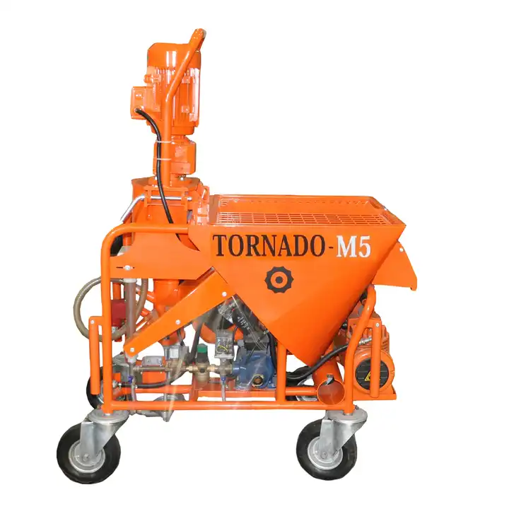 High Quality Wall Dry Mortar Cement Plastering Spraying Machine Made In Turkey New 380 V Power Tornado M5 High Quality Wall Dry Mortar Cement Plastering Spraying Machine Made In Turkey New 380 V Power Tornado M5