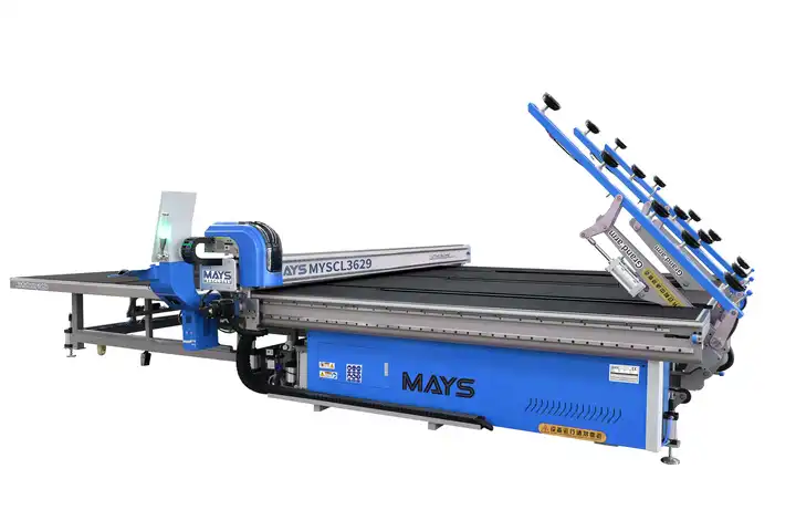 Cnc Glass Cutting Machine 3629 Production With Loading Cutting And Breaking Table Low-E Fonction Lazer Marking Cnc Glass Cutting Machine 3629 Production With Loading Cutting And Breaking Table Low-E Fonction Lazer Marking