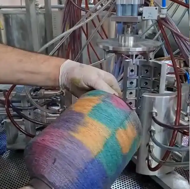 Fancy Cone Space Dyeing Machine Cone Bobbin Polyester Yarn Textile Multi Color Cotton Service Machinery Textile 1 Cone 1 Minute Fancy Cone Space Dyeing Machine Cone Bobbin Polyester Yarn Textile Multi Color Cotton Service Machinery Textile 1 Cone 1 Minute