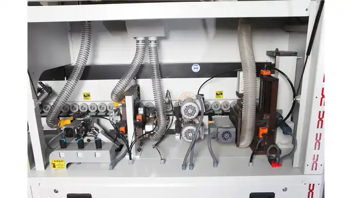 Automatic Pneumatic Pass Edge Banding Machine With Integrated Dust Collector For Furniture Manufacturer Automatic Pneumatic Pass Edge Banding Machine With Integrated Dust Collector For Furniture Manufacturer