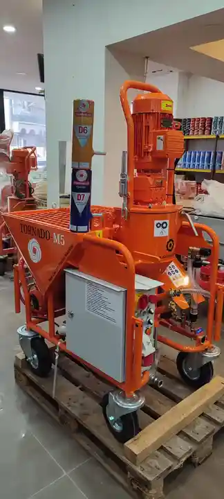 High Quality Wall Dry Mortar Cement Plastering Spraying Machine Made In Turkey New 380 V Power Tornado M5 High Quality Wall Dry Mortar Cement Plastering Spraying Machine Made In Turkey New 380 V Power Tornado M5