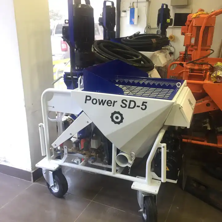 Wall Mortar Cement Plastering Spray Machine 220 V Power Sd 5 Wall Mortar Cement Plastering Spray Machine 220 V Power Sd 5