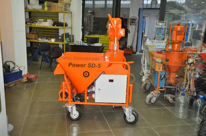 Wall Plaster Power Mortar Cement Dry Plastering Spraying Machine Power Sd 5 Wall Plaster Power Mortar Cement Dry Plastering Spraying Machine Power Sd 5