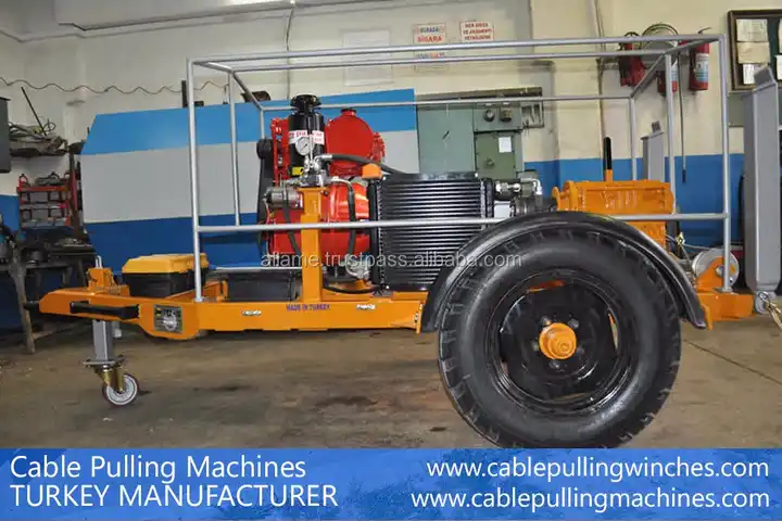10 Ton Hydraulic Cable Pulling Winches And Trailers 10 Ton Hydraulic Cable Pulling Winches And Trailers