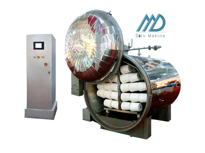 Fully Automatic Textile Autoclave Polyester Cotton Acrylic Yarn Fixing Steaming Conditioning Machine 1250 Kg Fully Automatic Textile Autoclave Polyester Cotton Acrylic Yarn Fixing Steaming Conditioning Machine 1250 Kg