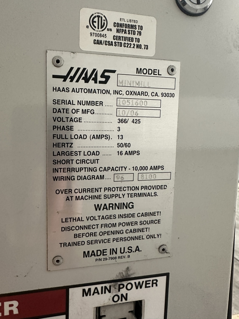 Haas Mini Mill (2006) Haas Mini Mill (2006)